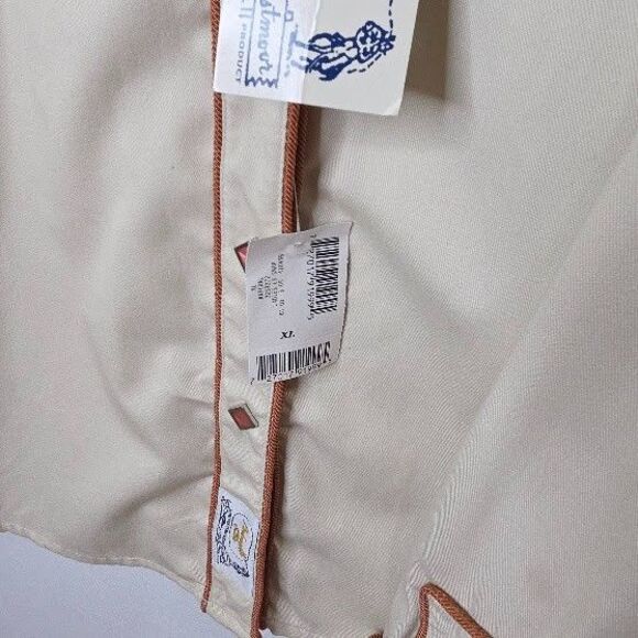 Panhandle Cowgirl Rodeo Retro Pearl Snap Long Sleeves Floral Embroidered X Large - Picture 9 of 13